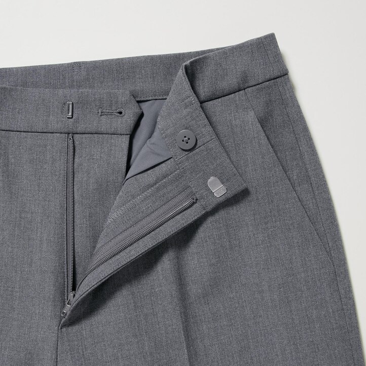 UNIQLO Smart Ankle Length Trousers Long Svarte | 59TELWKVN