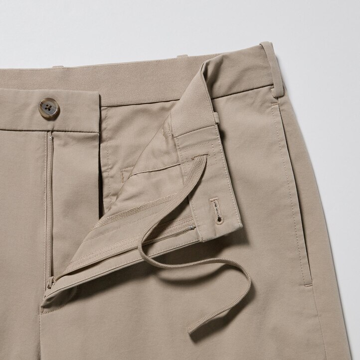 UNIQLO Smart Cotton Ankle Length Trousers Olivengrønne | 70COESRTU