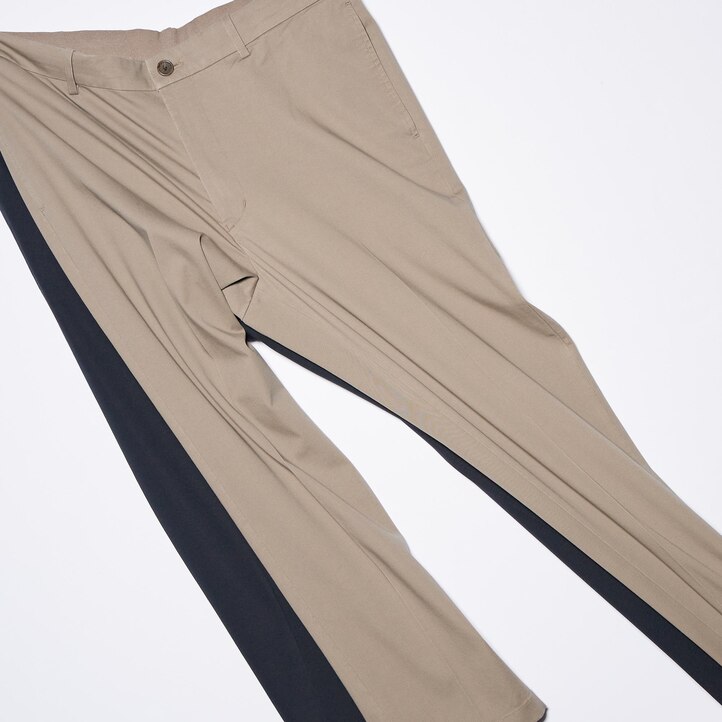 UNIQLO Smart Cotton Ankle Length Trousers Beige | 04ONKWUSG