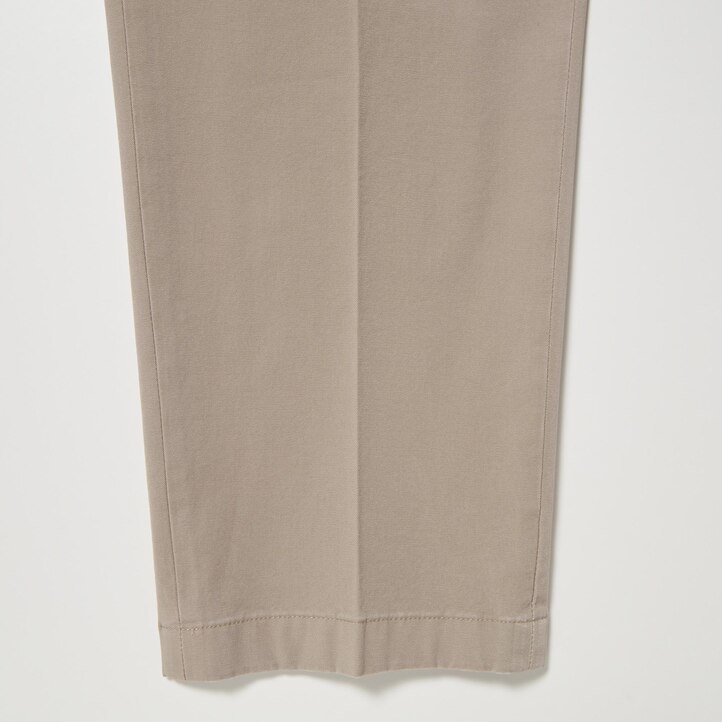 UNIQLO Smart Cotton Ankle Length Trousers Long Marineblå | 14BVMOXPL