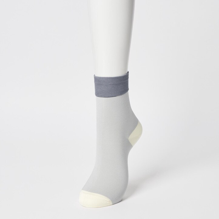 UNIQLO Socks Three Pairs Gray | 03VEKFCAP