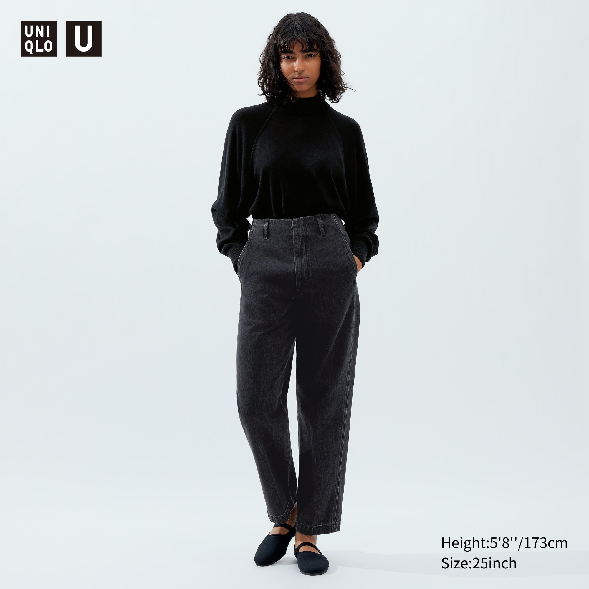 UNIQLO Straight Leg Jeans Mørke | 47AXBQUEZ