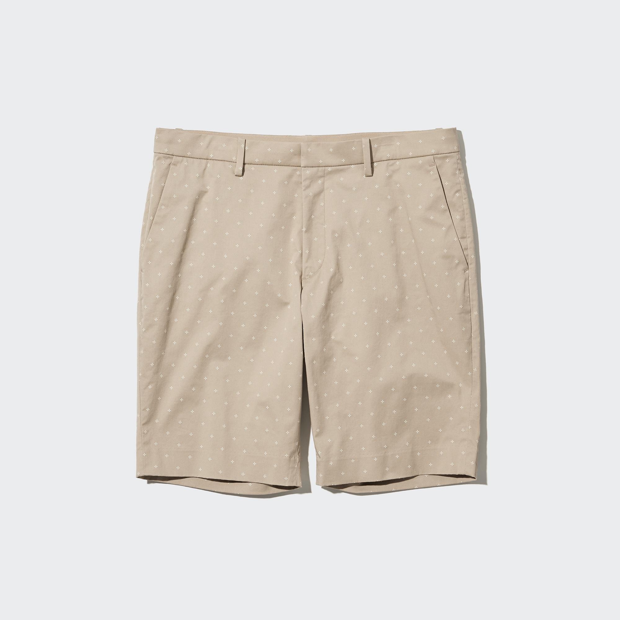 UNIQLO Stretch Slim Fit Shorts Beige | 54PVDXKTF