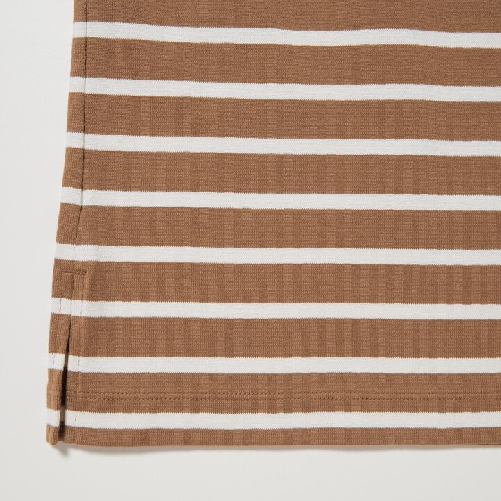 UNIQLO Striped Long Sleeved T-Shirt Hvite | 84XEHCGNI