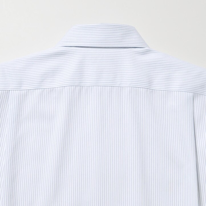 UNIQLO Super Non Iron Regular Fit Striped Shirt Regular Collar Blå | 07GENJIMA