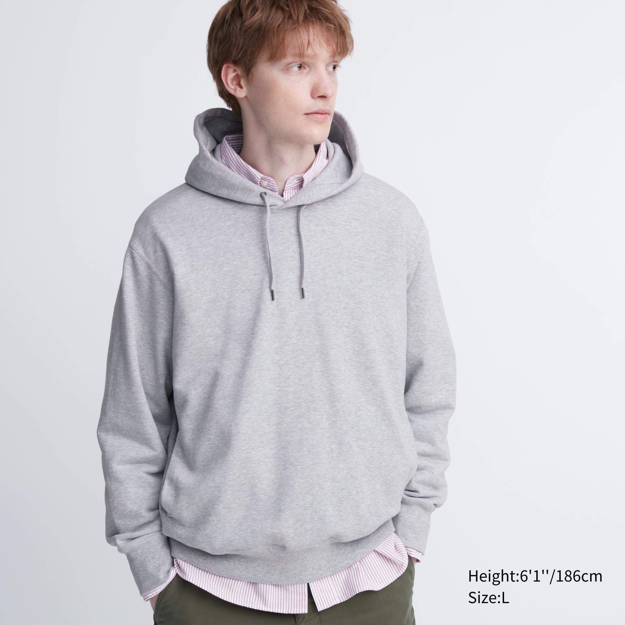 UNIQLO Sweat Pullover Hoodie Gray | 18MQXKUEF