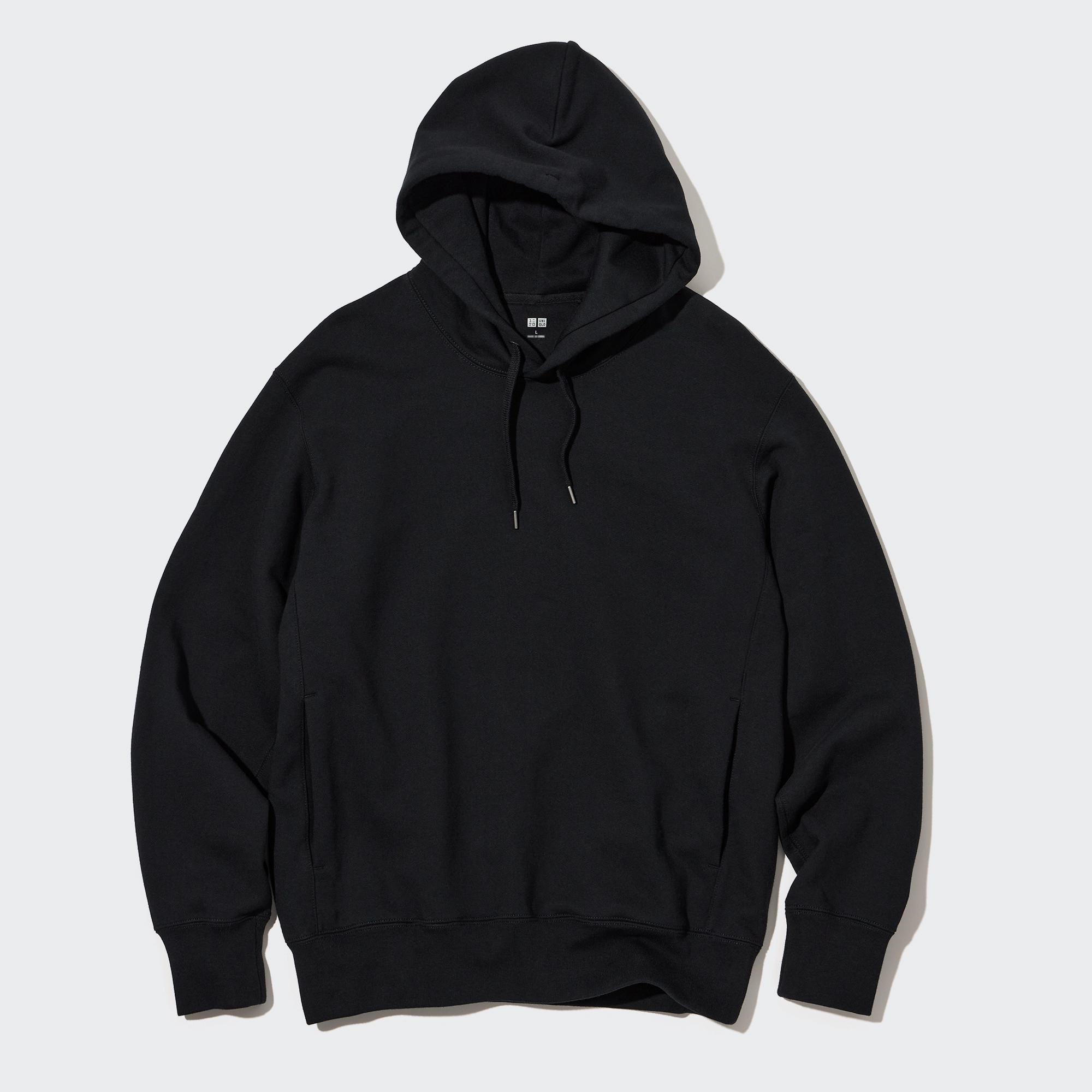 UNIQLO Sweat Pullover Hoodie Svarte | 94BUPFIDM