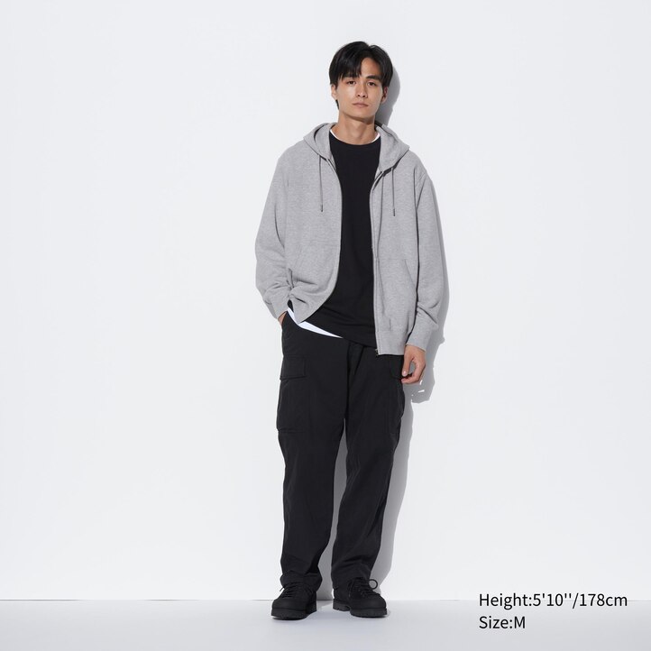 UNIQLO Sweat Zipped Hoodie Blå | 83ZVXMIHS