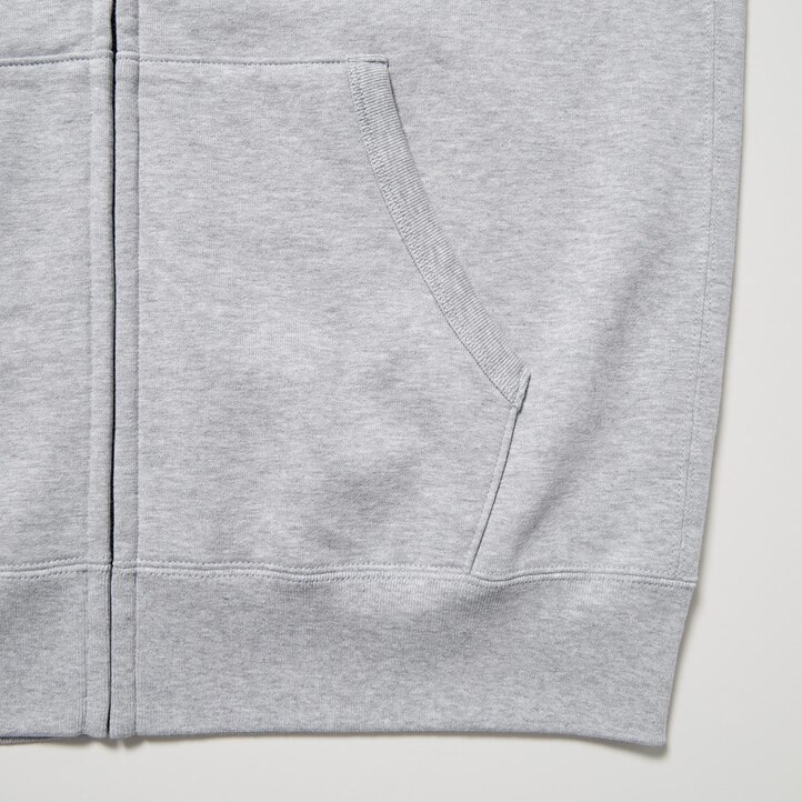 UNIQLO Sweat Zipped Hoodie Gray | 49ABGETOV