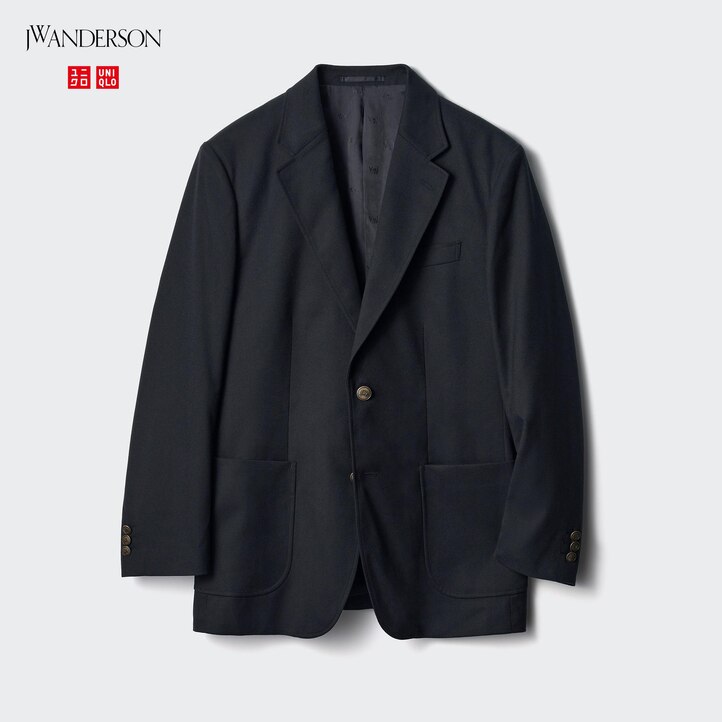 UNIQLO Tailored Jacket Marineblå | 20QLCKBTU