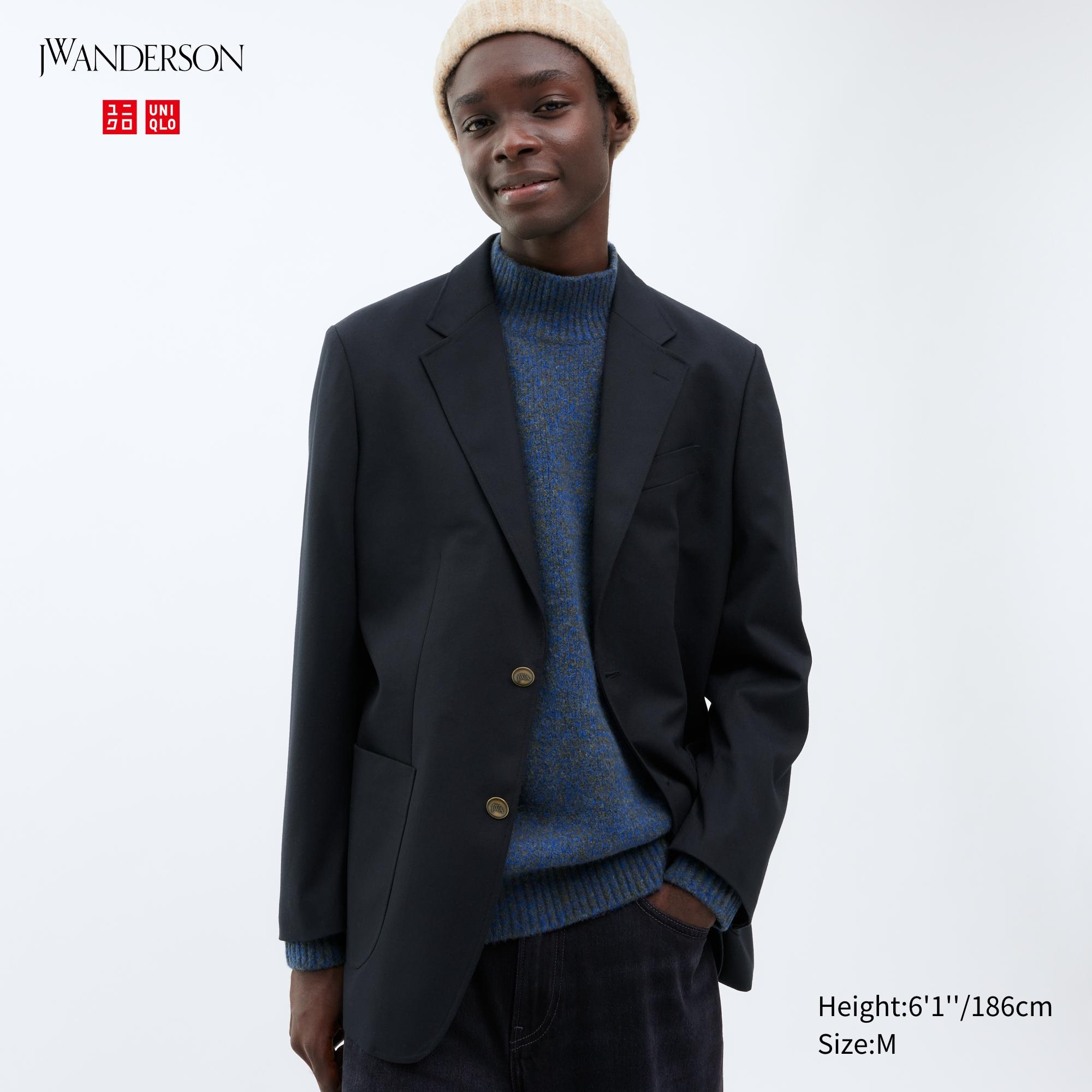 UNIQLO Tailored Jacket Marineblå | 20QLCKBTU