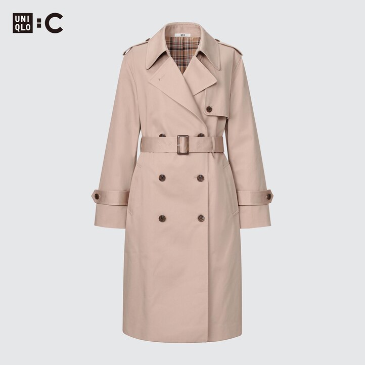 UNIQLO Trench Coat Marineblå | 93NPRAMGH