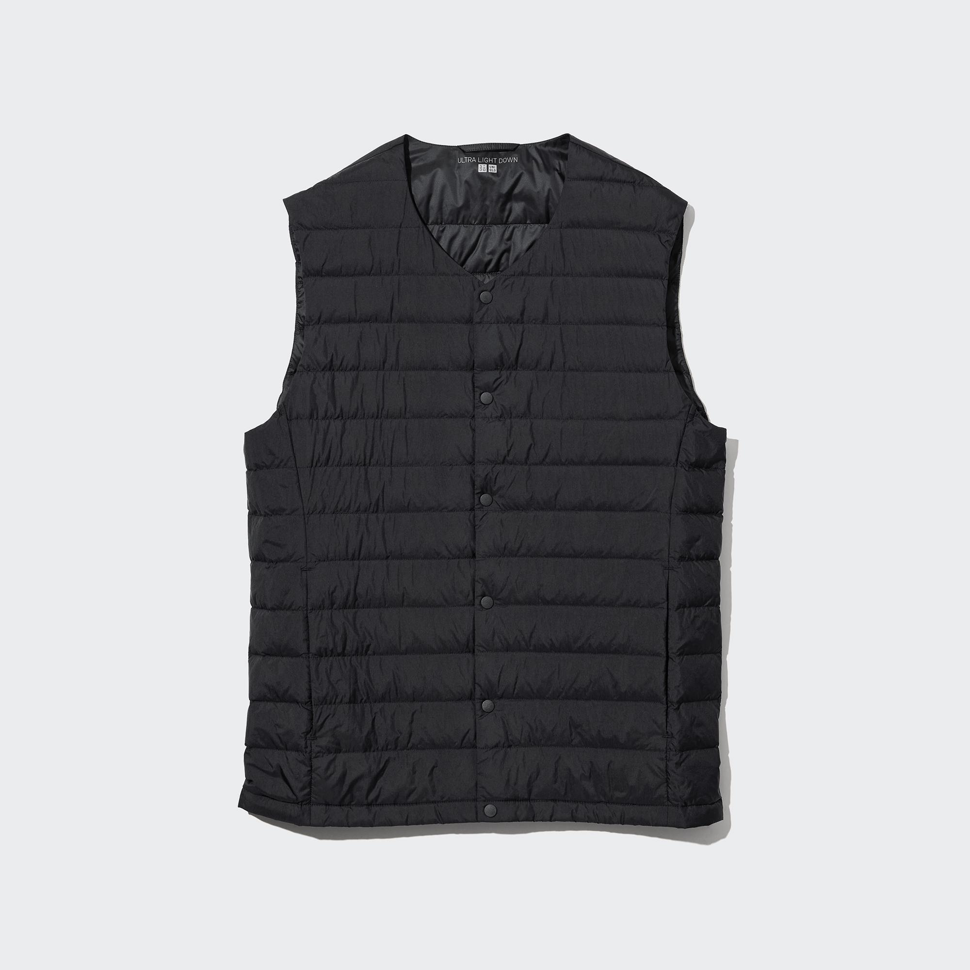 UNIQLO Ultra Light Down Compact Vest Svarte | 14TKWSXGR