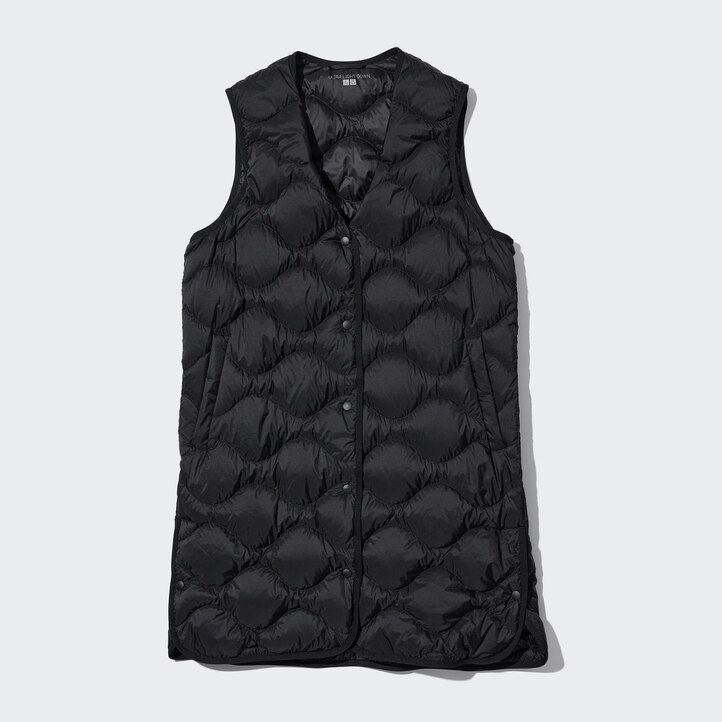 UNIQLO Ultra Light Down Long Vest Mørke Grønn | 40QMDVTPK