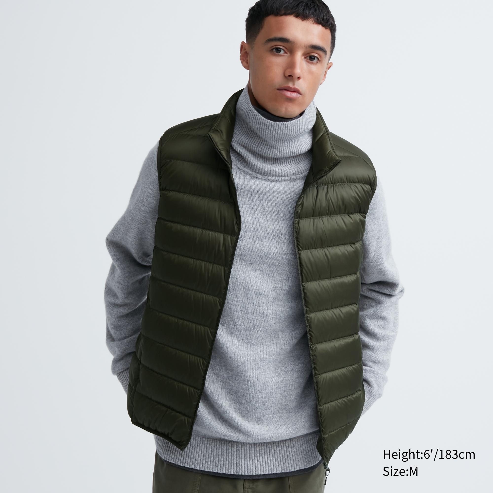 UNIQLO Ultra Light Down Quilted Vest Olivengrønne | 35MCNBEGD