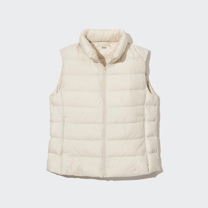 UNIQLO Ultra Light Down Vest Hvite | 18YJIUTXN