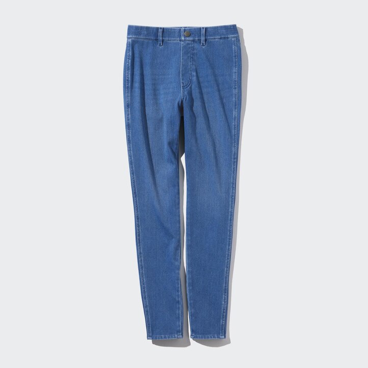 UNIQLO Ultra Stretch Denim Leggings Blå | 94JUEMNCW