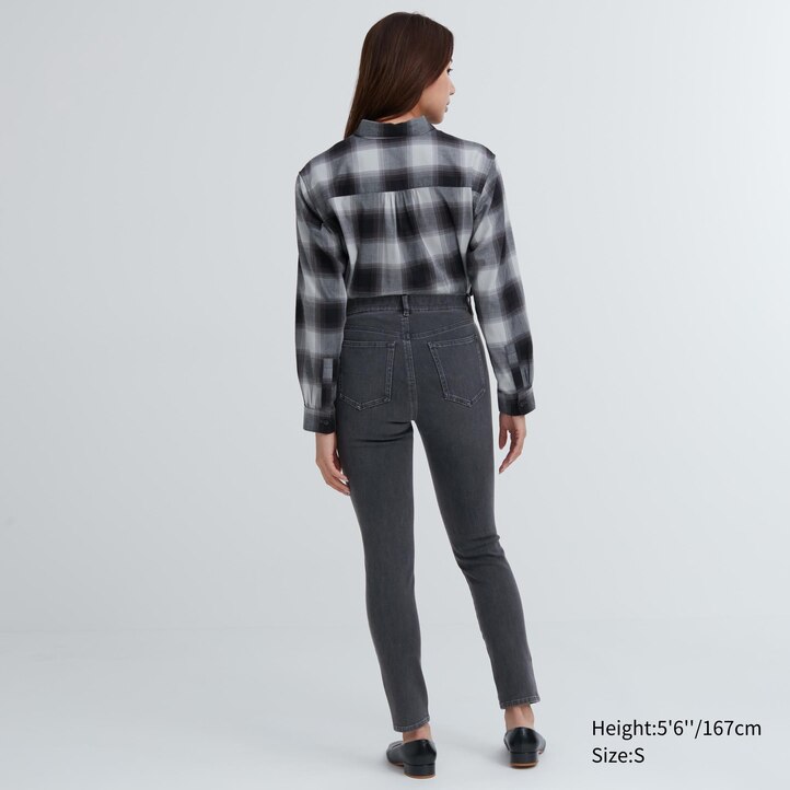 UNIQLO Ultra Stretch Denim Leggings Mørke | 42SHAERFT