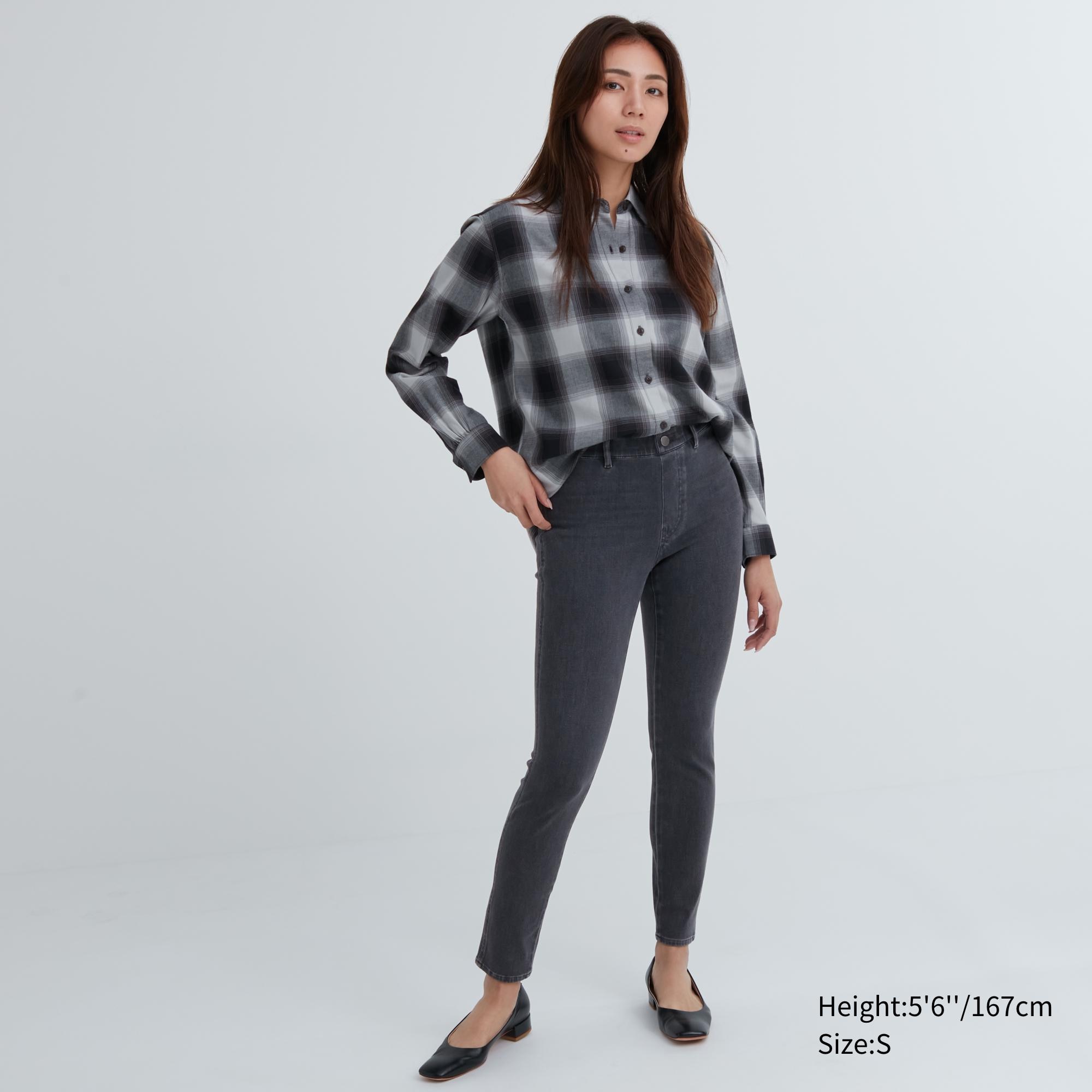 UNIQLO Ultra Stretch Denim Leggings Mørke | 42SHAERFT