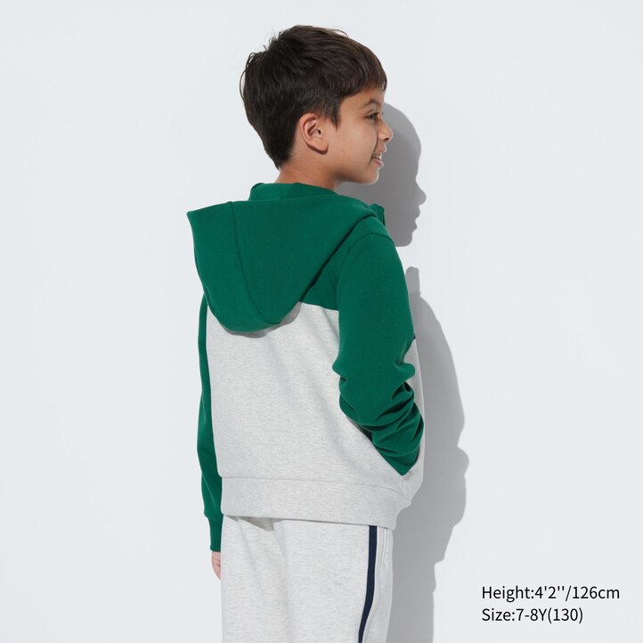 UNIQLO Ultra Stretch Dry Sweat Zipped Hoodie Grønn | 05RNZJUXK