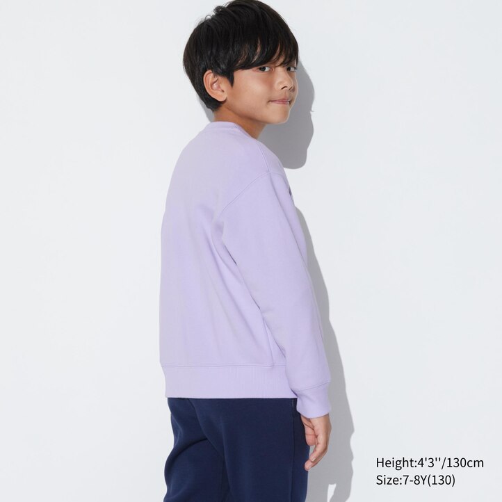 UNIQLO Ultra Stretch Graphic Sweatshirt Lyse Lilla | 15AXWJGYB