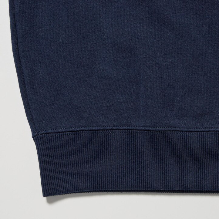 UNIQLO Ultra Stretch Graphic Sweatshirt Marineblå | 28VEKPCFI