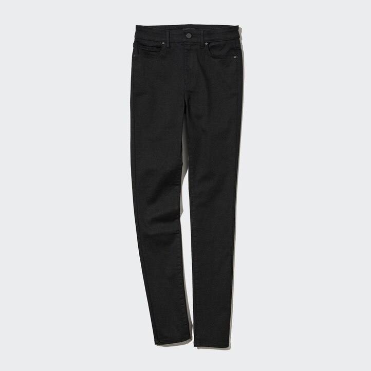 UNIQLO Ultra Stretch High Rise Skinny Fit Jeans Blå | 35PVGHFYJ