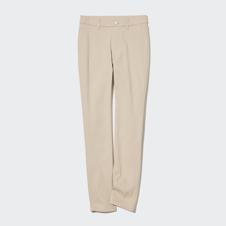 UNIQLO Ultra Stretch Leggings Trousers Long Hvite | 23GCMAYUD