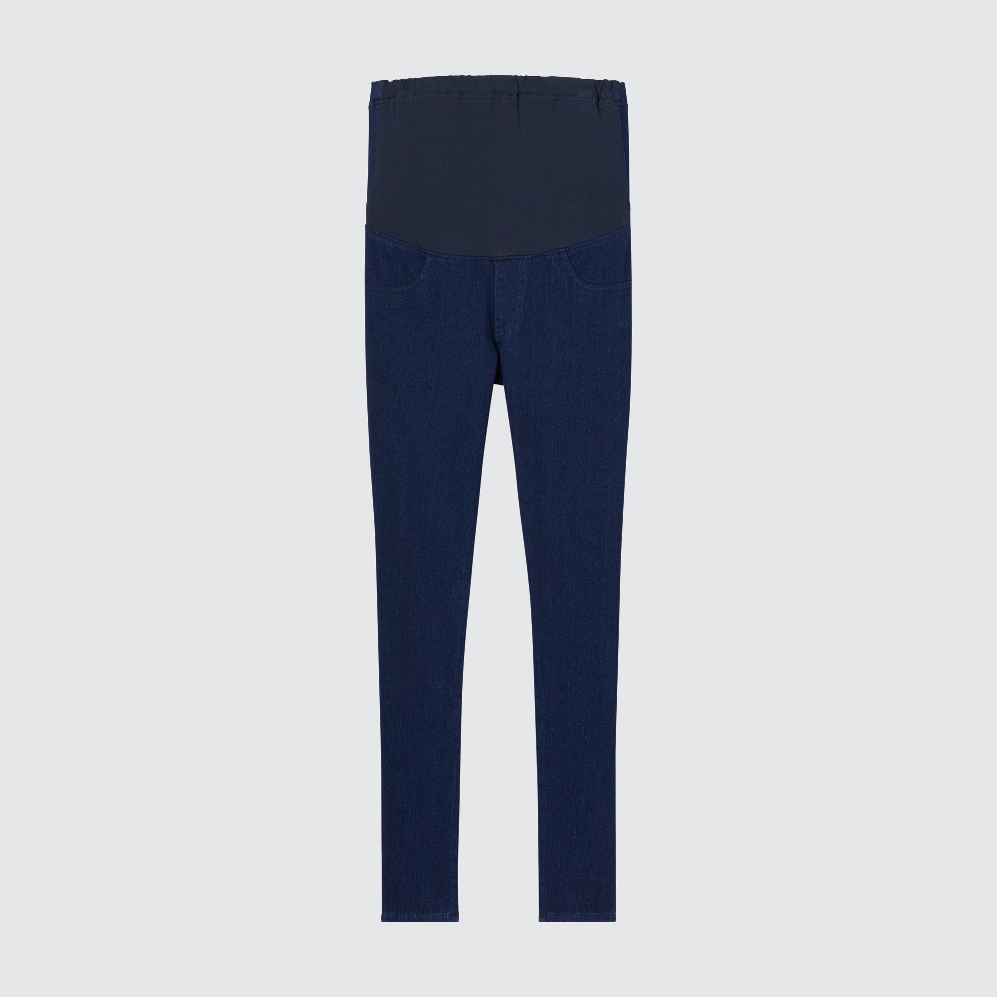 UNIQLO Ultra Stretch Maternity Denim Leggings Blå | 46NXACSJT