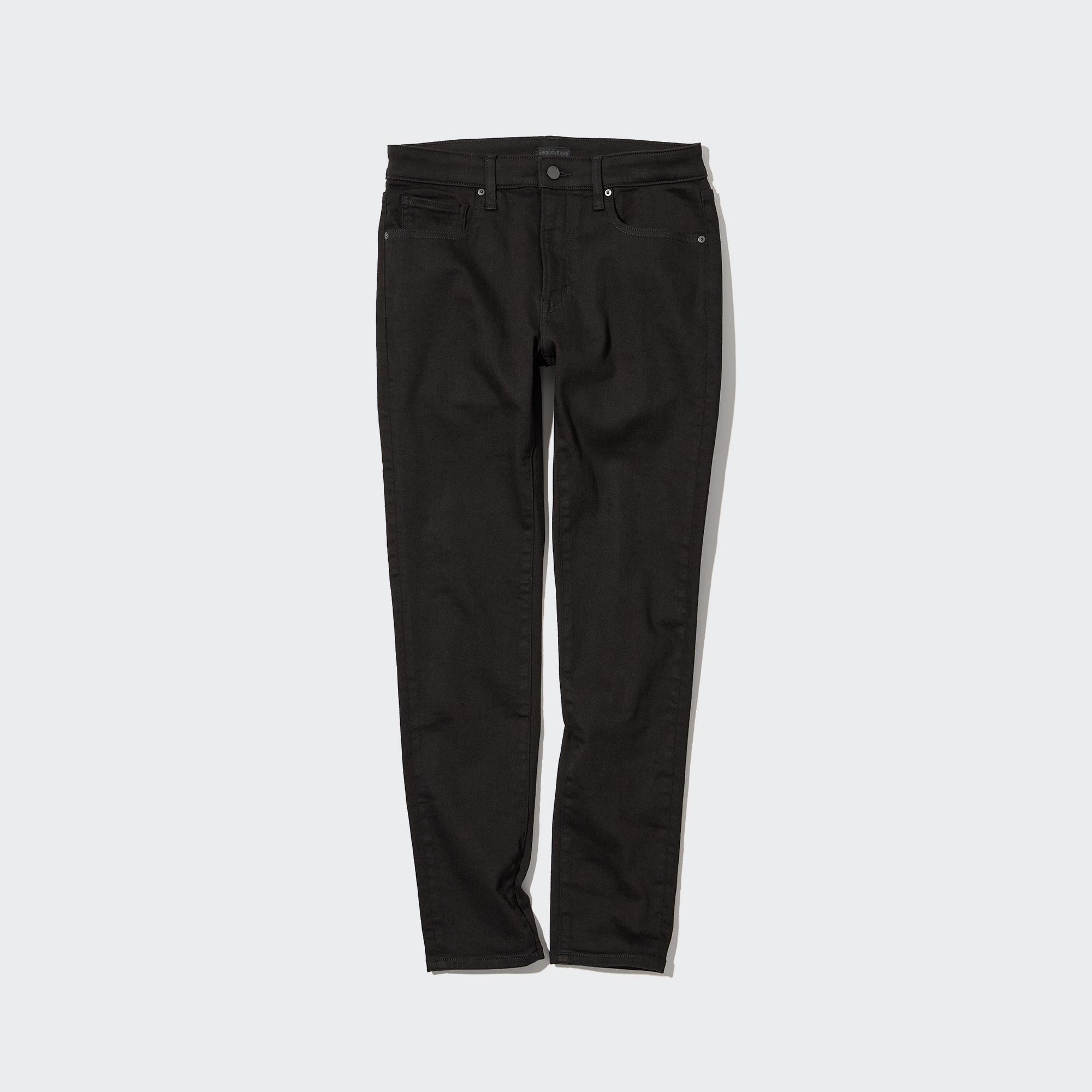 UNIQLO Ultra Stretch Skinny Fit Jeans Svarte | 18STRXZUW