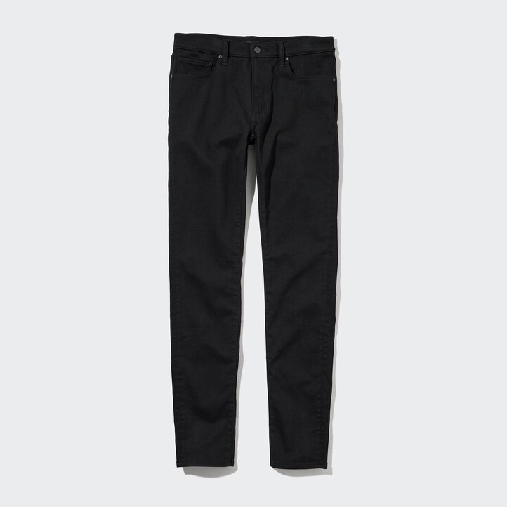 UNIQLO Ultra Stretch Skinny Fit Jeans Svarte | 57YDFIAJK