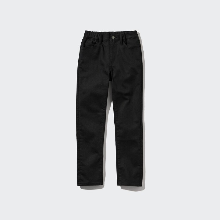 UNIQLO Ultra Stretch Slim Fit Jeans Svarte | 05RBKUGXI