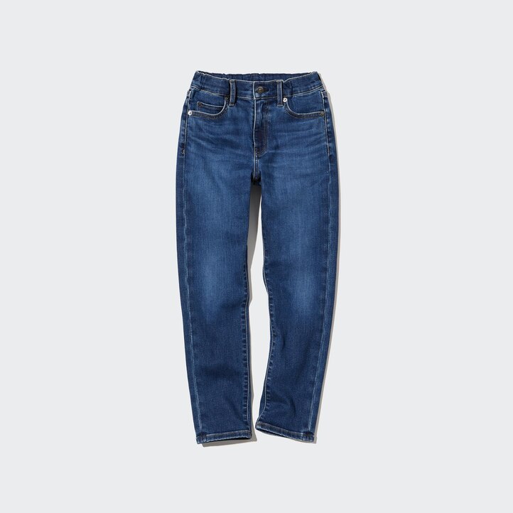 UNIQLO Ultra Stretch Soft Jeans Blå | 46YVQBZKJ