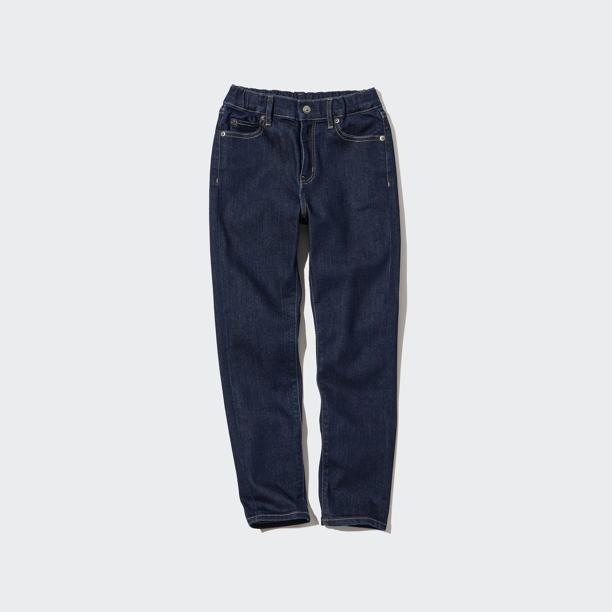 UNIQLO Ultra Stretch Soft Jeans Blå | 46YVQBZKJ