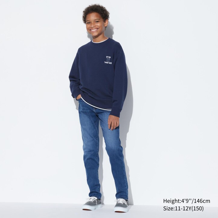 UNIQLO Ultra Stretch Soft Jeans Blå | 63RSMZNGU