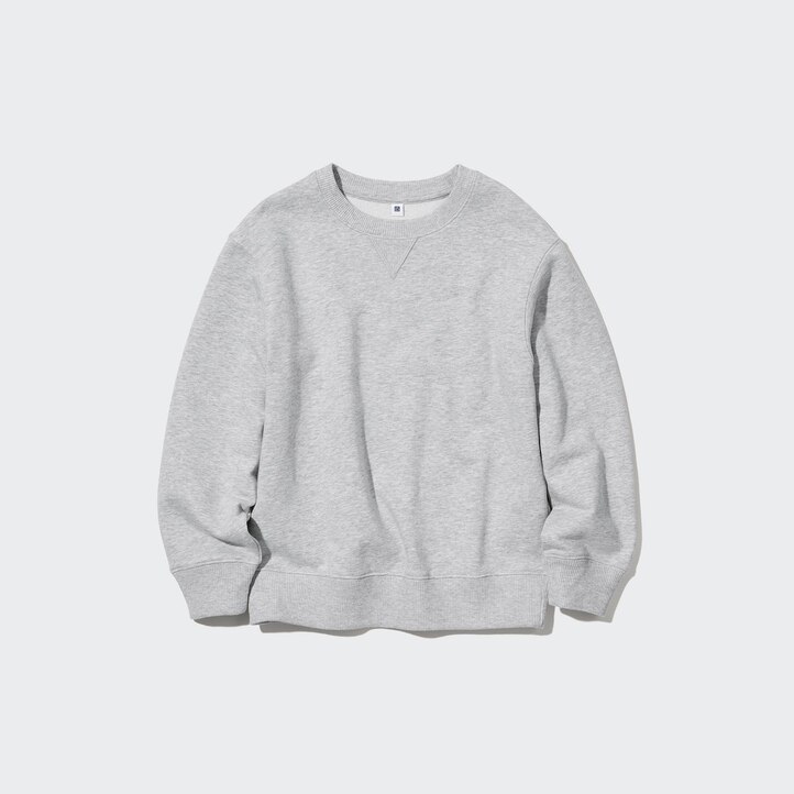 UNIQLO Ultra Stretch Soft Sweatshirt Gray | 96TJQDPEM