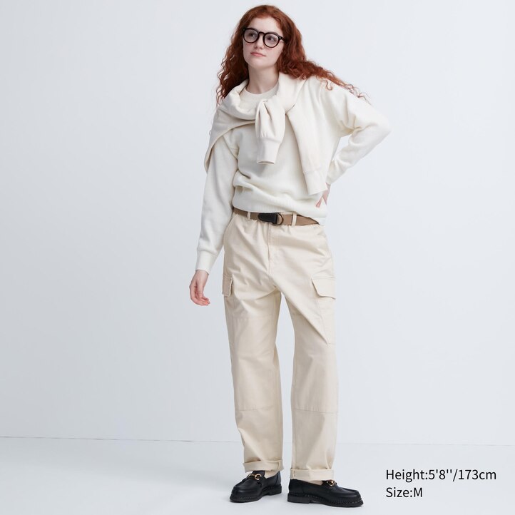 UNIQLO Utility Cargo Trousers Olivengrønne | 58FESWAQN