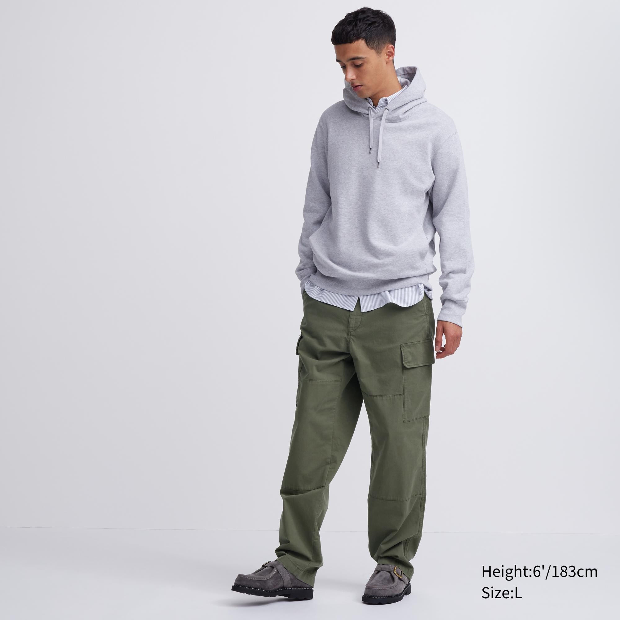 UNIQLO Utility Cargo Trousers Olivengrønne | 58FESWAQN