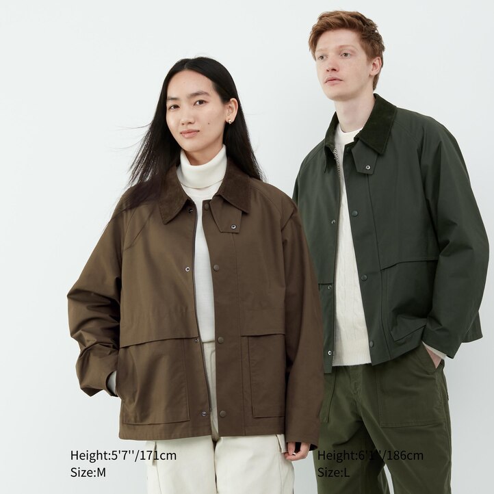 UNIQLO Utility Short Blouson Jacket Svarte | 05XCBKRQA