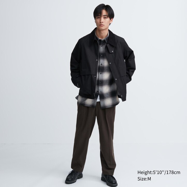 UNIQLO Utility Short Blouson Jacket Svarte | 05XCBKRQA