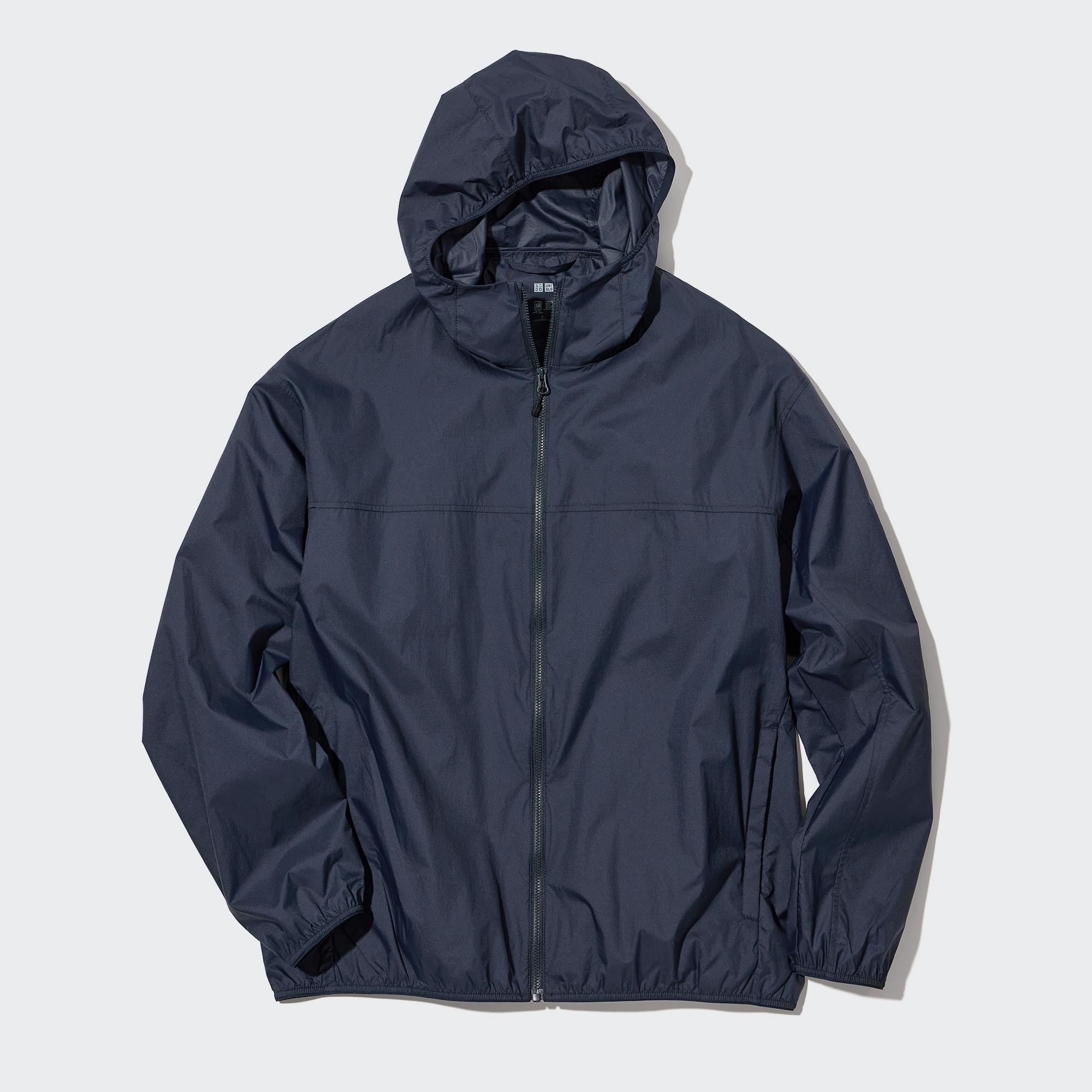 UNIQLO Uv Protection Pocketable Parka Marineblå | 29KYBHCUS