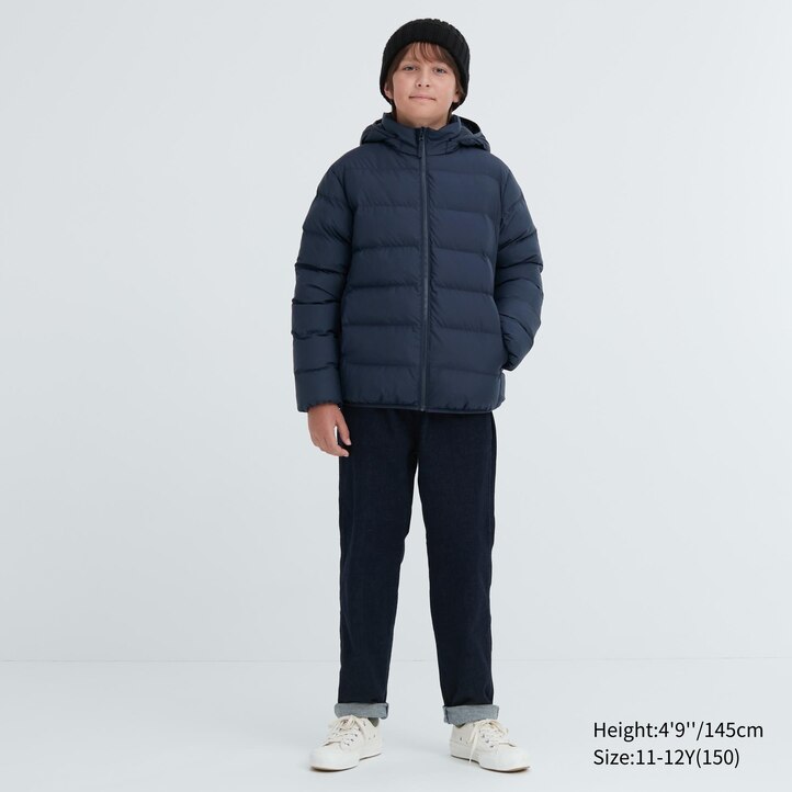 UNIQLO Warm Padded Washable Hooded Parka Water Repellent Marineblå | 26WDEVHZK