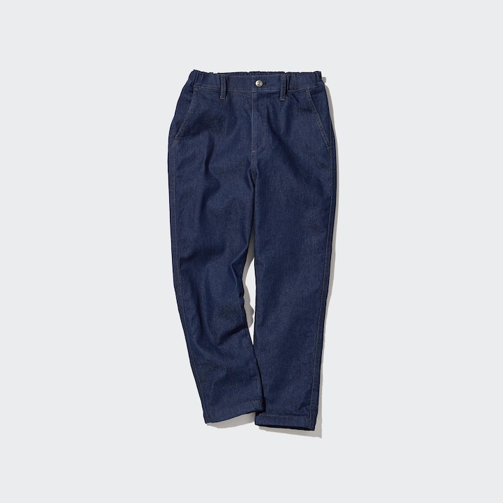 UNIQLO Warm Stretch Lined Jeans Blå | 50IXCUBEF