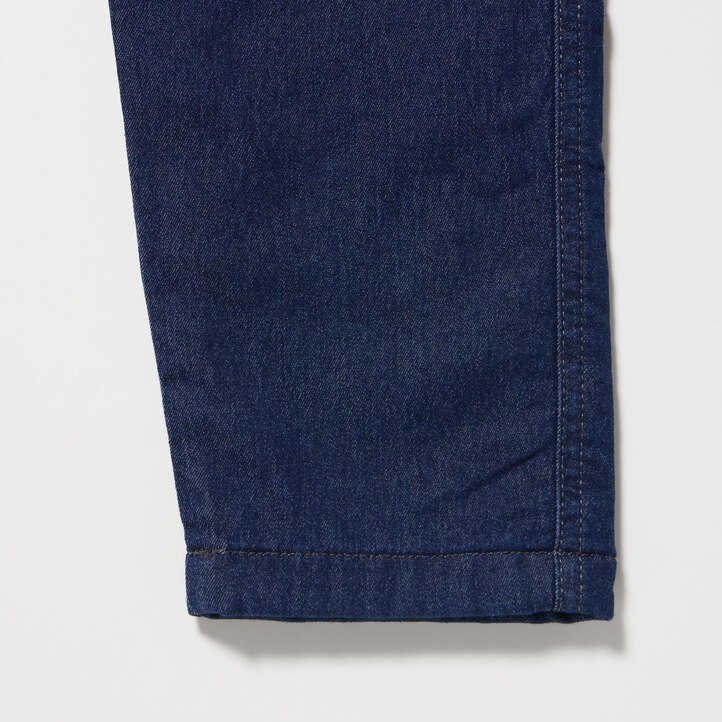 UNIQLO Warm Stretch Lined Jeans Blå | 50IXCUBEF