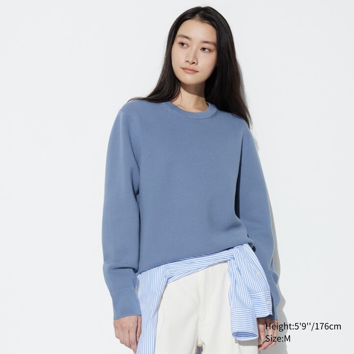 UNIQLO Washable Milano Ribbed Crew Neck Jumper Grønn | 76IZWTEAK