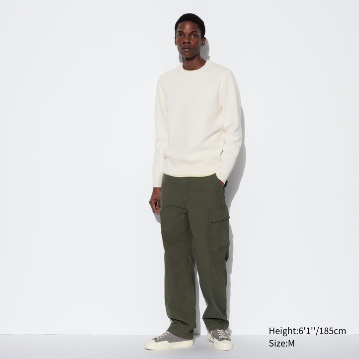 UNIQLO Washable Milano Ribbed Crew Neck Jumper Grønn | 76IZWTEAK