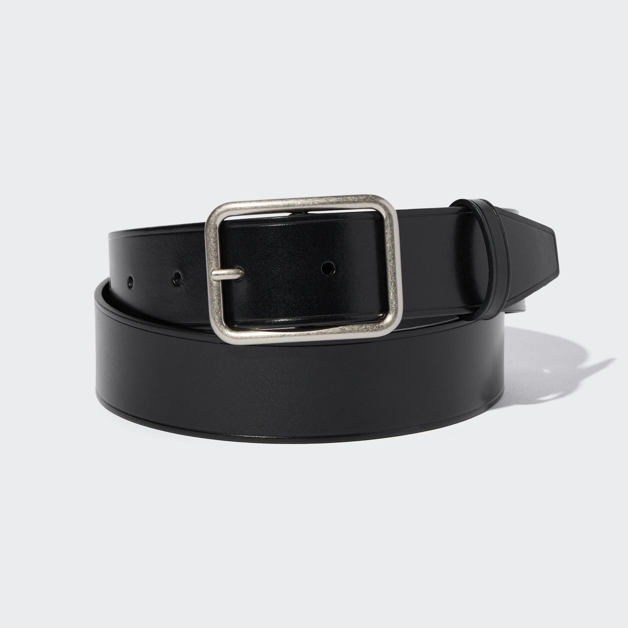 UNIQLO Wide Belt Svarte | 80RJHZNQK