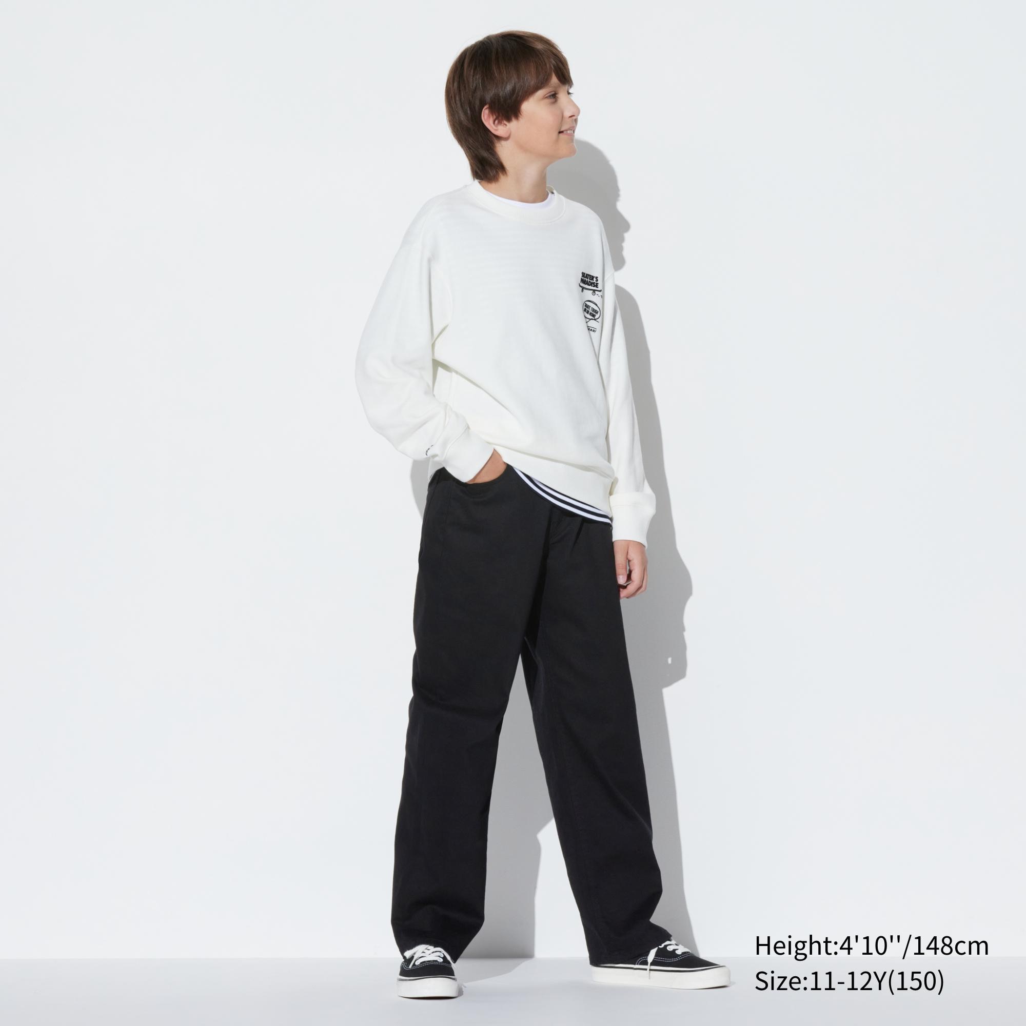 UNIQLO Wide Leg Jeans Svarte | 73DSNBHRW