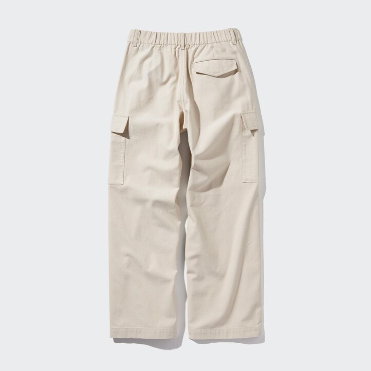 UNIQLO Wide Straight Leg Cargo Trousers Mørke | 07IFTSVKR