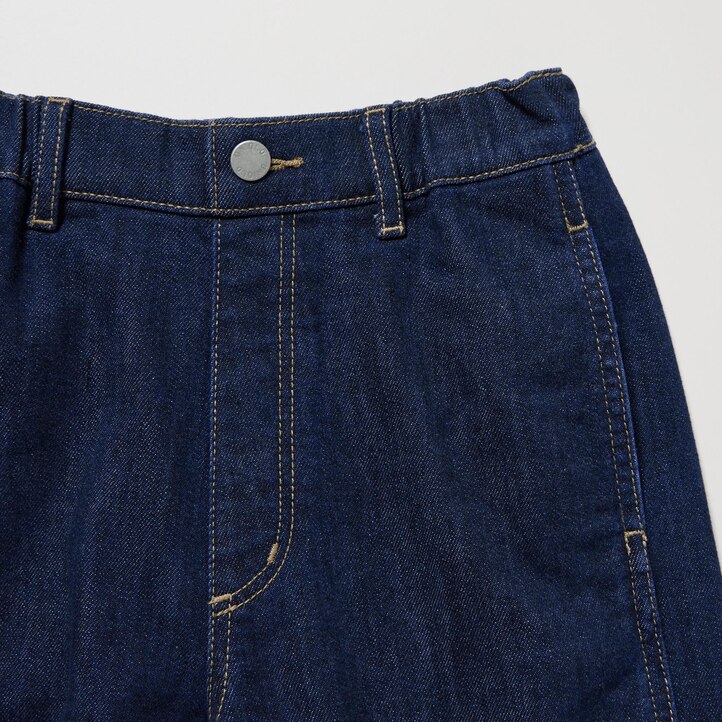 UNIQLO Wide Straight Leg Jeans Blå | 37SYREVFA